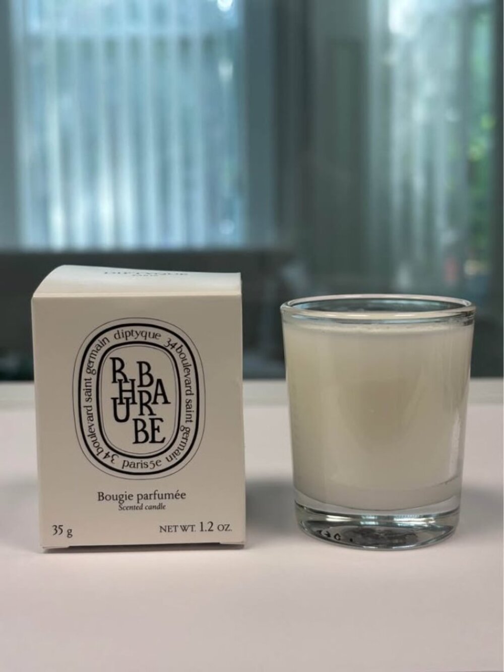 ✨ Diptyque rhubarb Mini Scented Candle🕯️ Fresh • Fruity • Elegant Home Fragrance